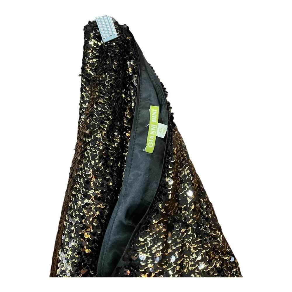 Gianni Bini Skirt Women XS Gold Sequin - Picture 4 of 4